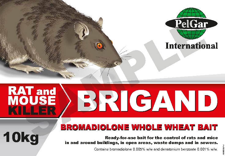 Brigand whole wheat bait label