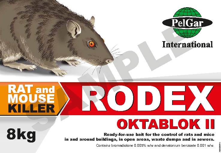 Rodex Oktablok II label