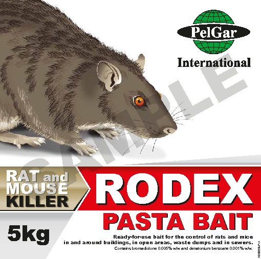 Rodex Pasta Bait label